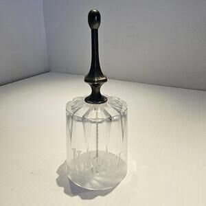 Vintage Glass Dinner Bell "Nancy" Engraved.